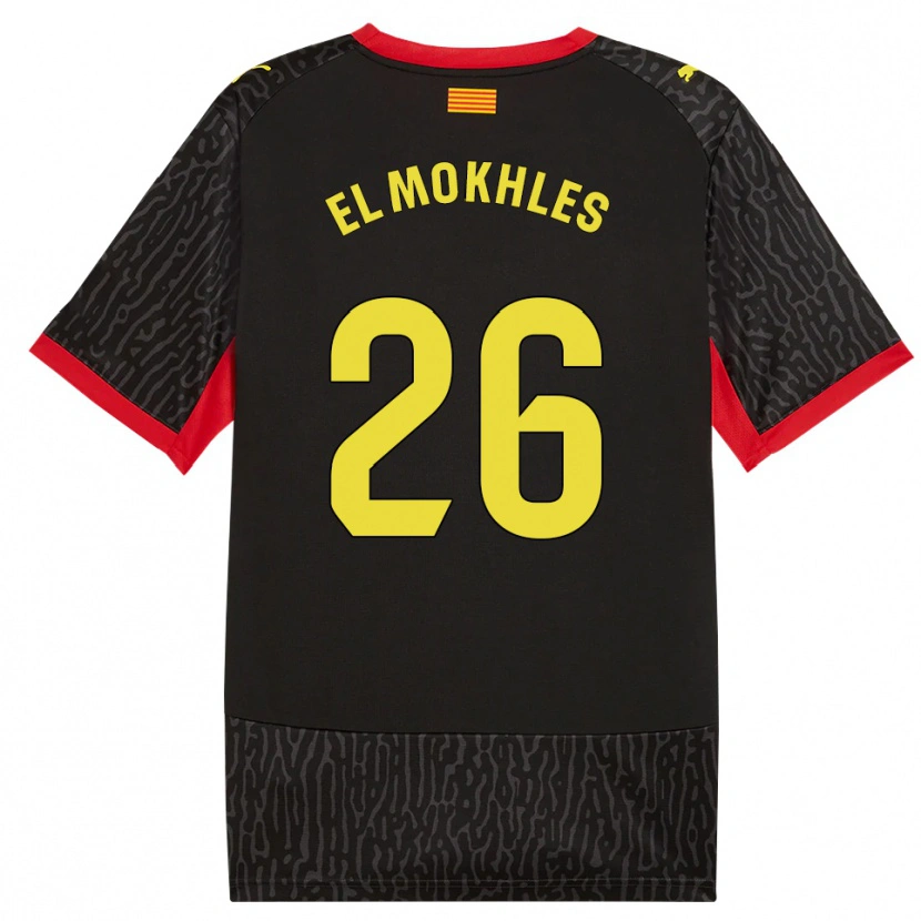 DanxenレディースAdam El Mokhles#26黒黄赤アウェイシャツ2026/27ジャージーユニフォーム