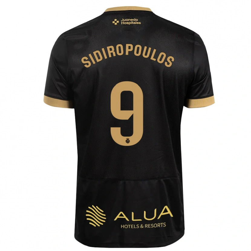 DanxenレディースAnastasios Sidiropoulos#9黒 サンディブラウン バーリーウッドアウェイシャツ2026/27ジャージーユニフォーム