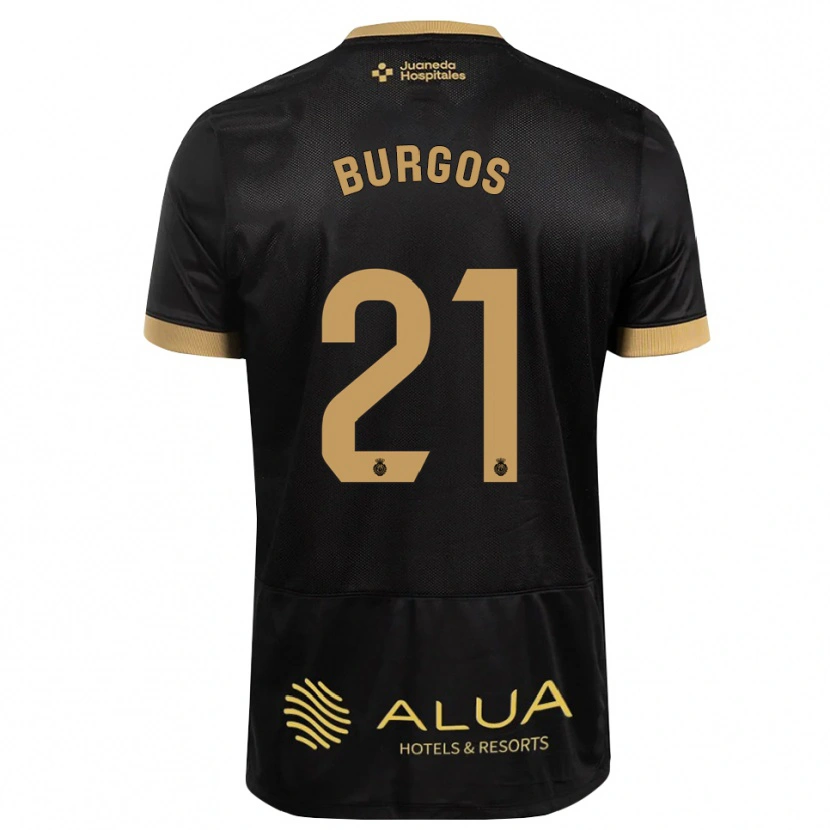 DanxenレディースHugo Burgos#21黒 サンディブラウン バーリーウッドアウェイシャツ2026/27ジャージーユニフォーム