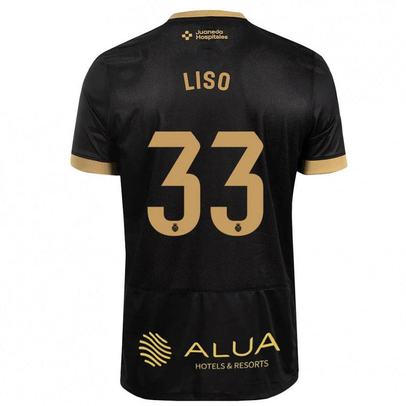 DanxenレディースAdrián Liso#33黒 サンディブラウン バーリーウッドアウェイシャツ2026/27ジャージーユニフォーム