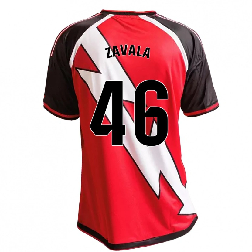 DanxenレディースAndrés Zavala#46赤黒白アウェイシャツ2026/27ジャージーユニフォーム