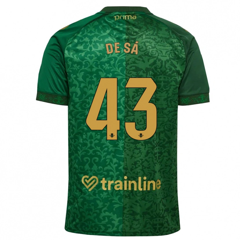 DanxenレディースRubén De Sá#43フォレストグリーン ダークゴールデンロッドアウェイシャツ2026/27ジャージーユニフォーム