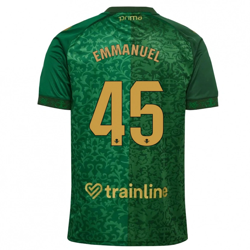 DanxenレディースJean Emmanuel N'agoran#45フォレストグリーン ダークゴールデンロッドアウェイシャツ2026/27ジャージーユニフォーム
