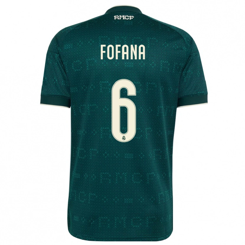 Danxenレディースシェリフ・フォファナ#6ダークスレートグレー 白アウェイシャツ2026/27ジャージーユニフォーム