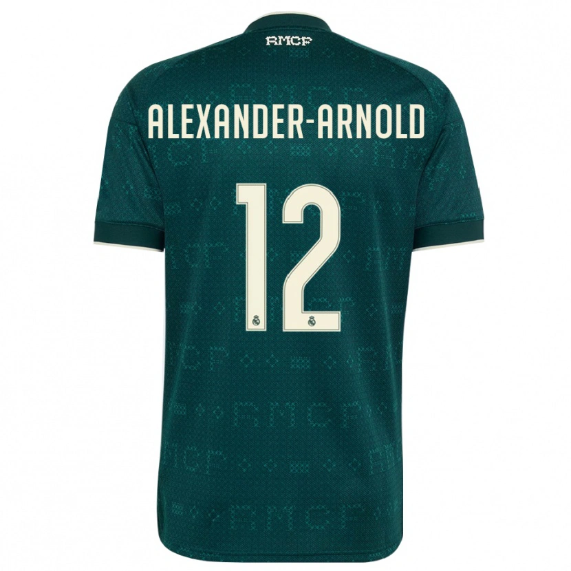 Danxenレディーストレント・アレクサンダー＝アーノルド #12ダークスレートグレー 白アウェイシャツ2026/27ジャージーユニフォーム