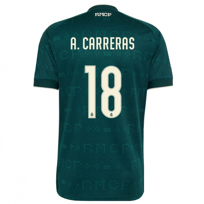 Danxenレディースアルバロ・フェルナンデス・カレーラス#18ダークスレートグレー 白アウェイシャツ2026/27ジャージーユニフォーム