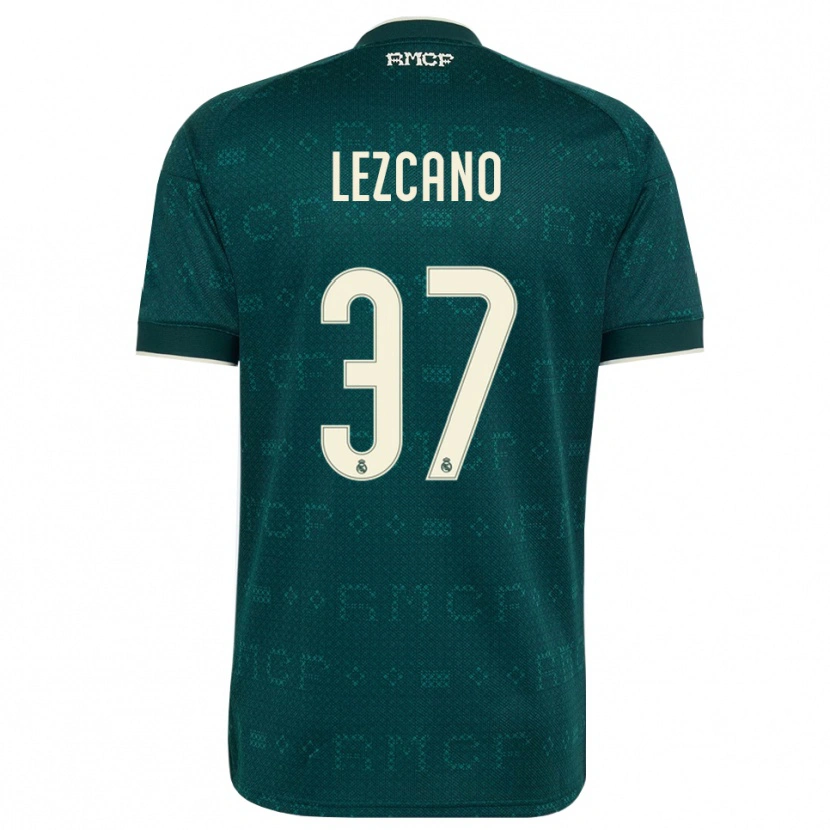 DanxenレディースÁlvaro Lezcano#37ダークスレートグレー 白アウェイシャツ2026/27ジャージーユニフォーム