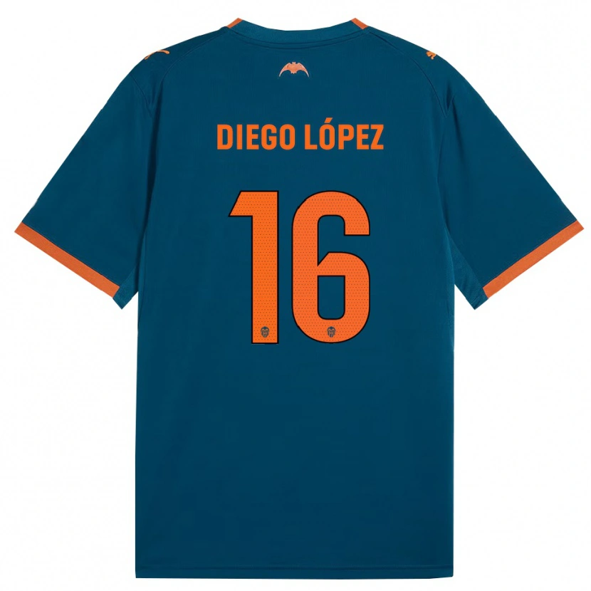 Danxenレディースディエゴ・ロペス・ロドリゲス#16スティールブルー オレンジアウェイシャツ2026/27ジャージーユニフォーム