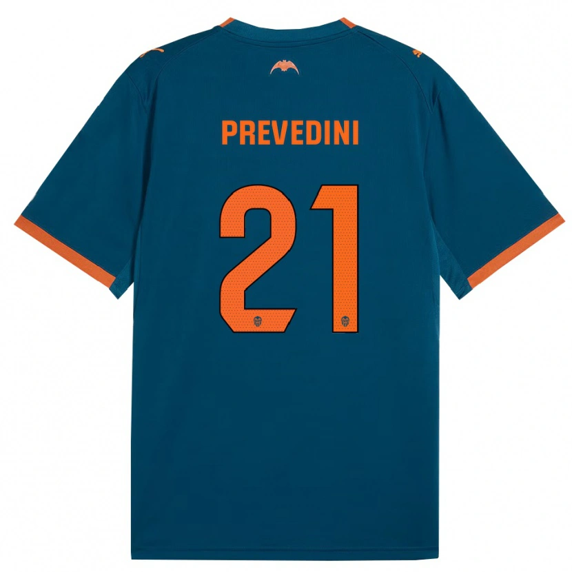 DanxenレディースMateo Prevedini#21スティールブルー オレンジアウェイシャツ2026/27ジャージーユニフォーム