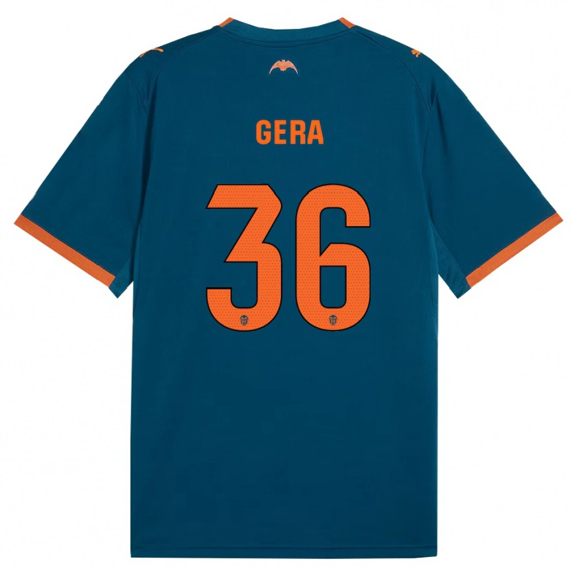 DanxenレディースAlin Gera#36スティールブルー オレンジアウェイシャツ2026/27ジャージーユニフォーム