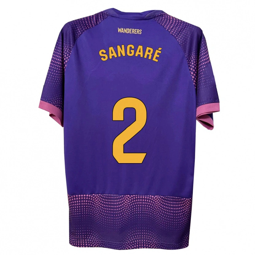 Danxenレディースブーバ・サンガレ#2紫 白 ピンクアウェイシャツ2026/27ジャージーユニフォーム