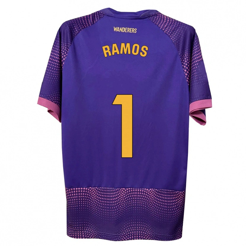 DanxenレディースAlejandro Ramos#1紫 白 ピンクアウェイシャツ2026/27ジャージーユニフォーム
