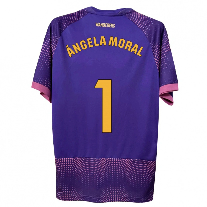 DanxenレディースÁngela Moral Ferrer#1紫 白 ピンクアウェイシャツ2026/27ジャージーユニフォーム