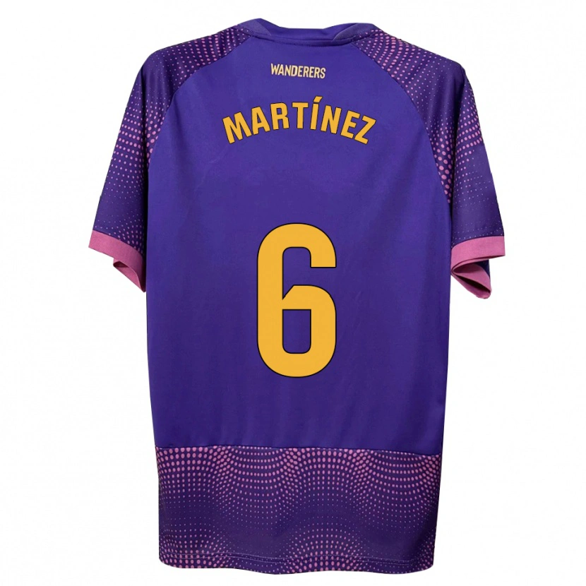 DanxenレディースAntonio Martínez#6紫 白 ピンクアウェイシャツ2026/27ジャージーユニフォーム