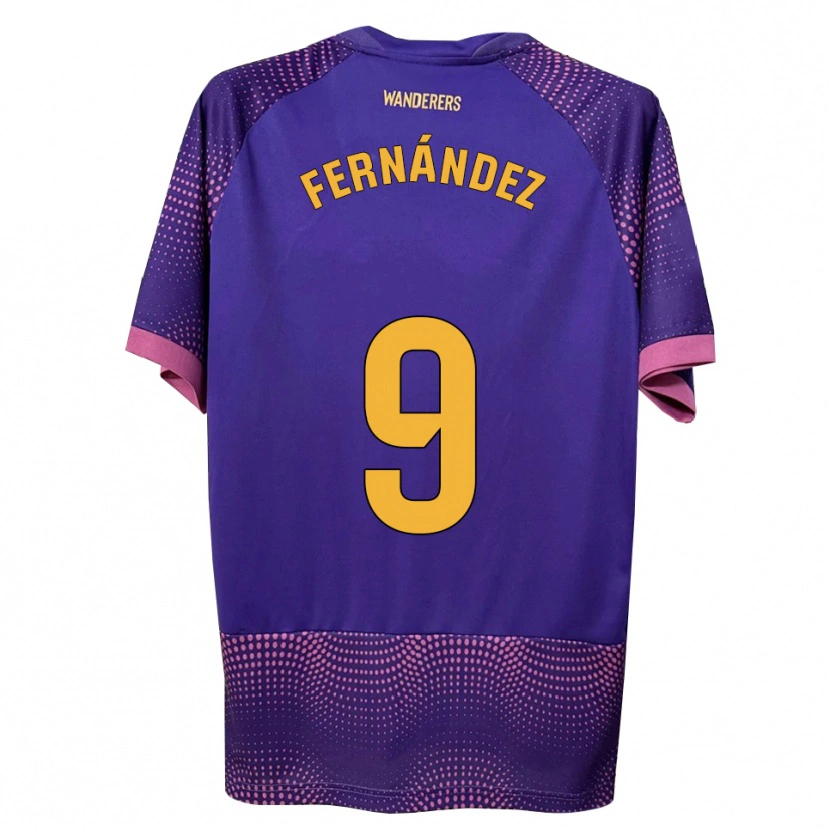 DanxenレディースIsmael Fernández#9紫 白 ピンクアウェイシャツ2026/27ジャージーユニフォーム