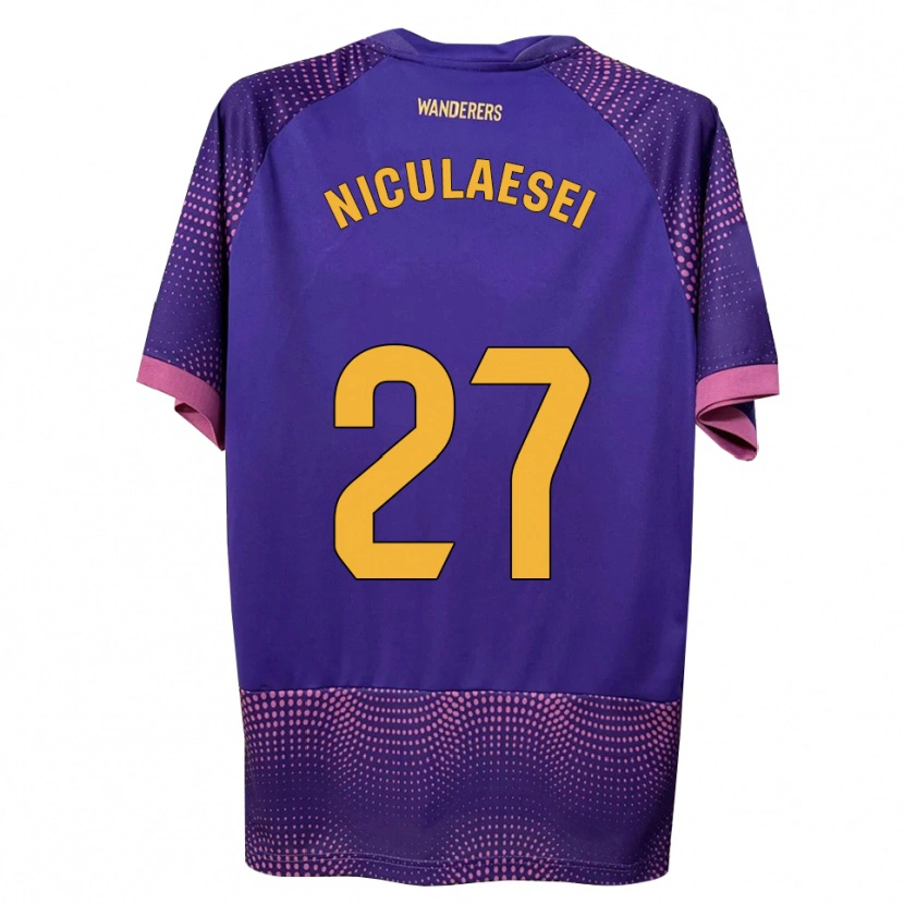 DanxenレディースAlbert Niculăesei#27紫 白 ピンクアウェイシャツ2026/27ジャージーユニフォーム