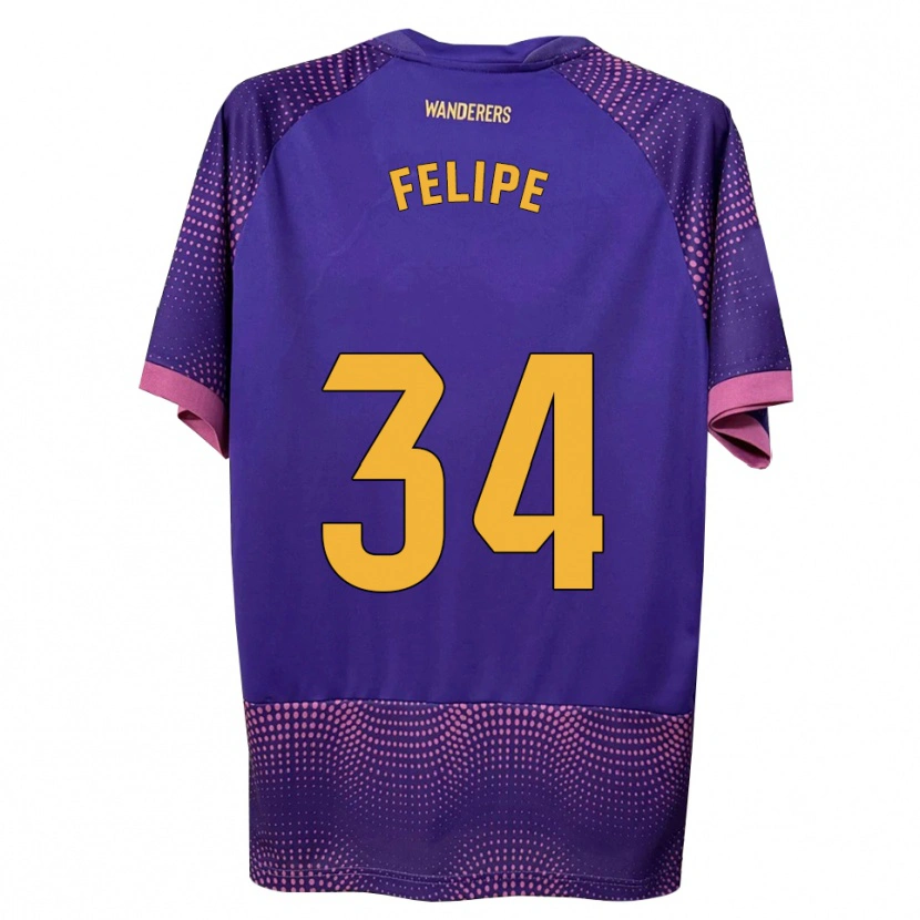 DanxenレディースPablo Felipe#34紫 白 ピンクアウェイシャツ2026/27ジャージーユニフォーム