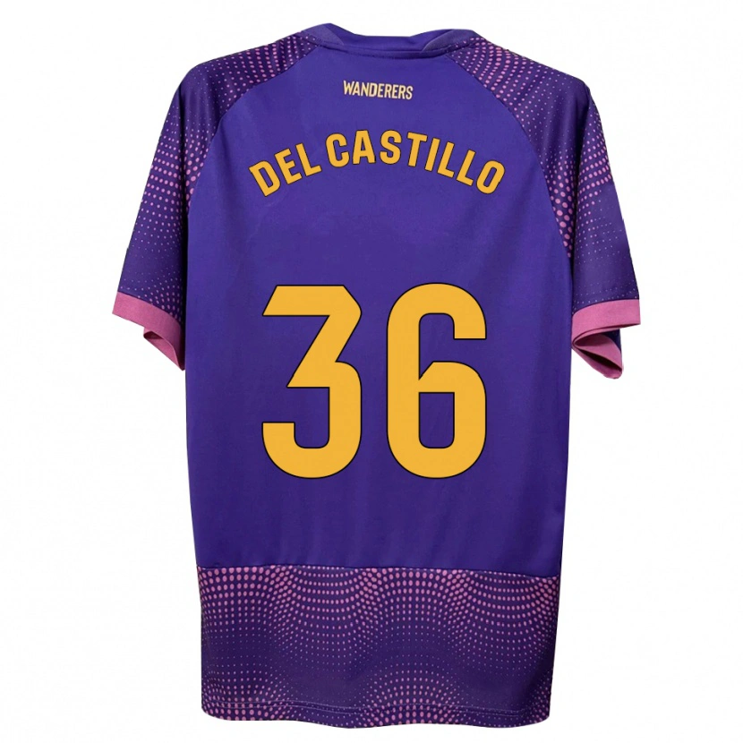 Danxenレディースゴンサロ・デル・カスティーロ#36紫 白 ピンクアウェイシャツ2026/27ジャージーユニフォーム