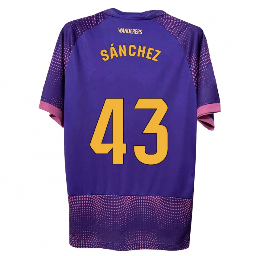 DanxenレディースDiego Sánchez#43紫 白 ピンクアウェイシャツ2026/27ジャージーユニフォーム