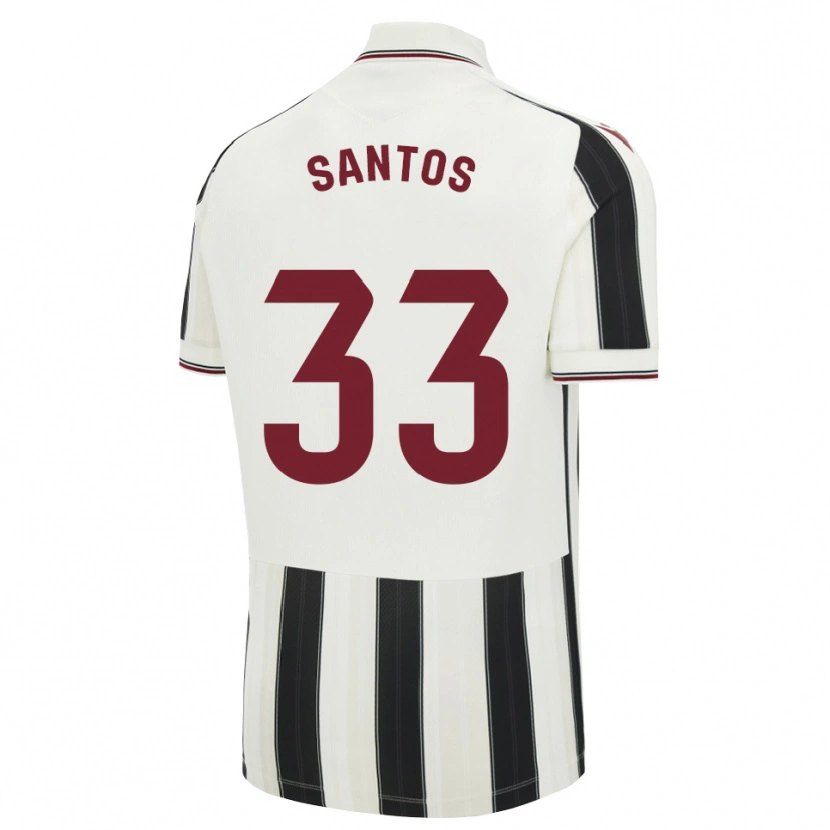 DanxenレディースMarc Santos#33黒白赤アウェイシャツ2026/27ジャージーユニフォーム