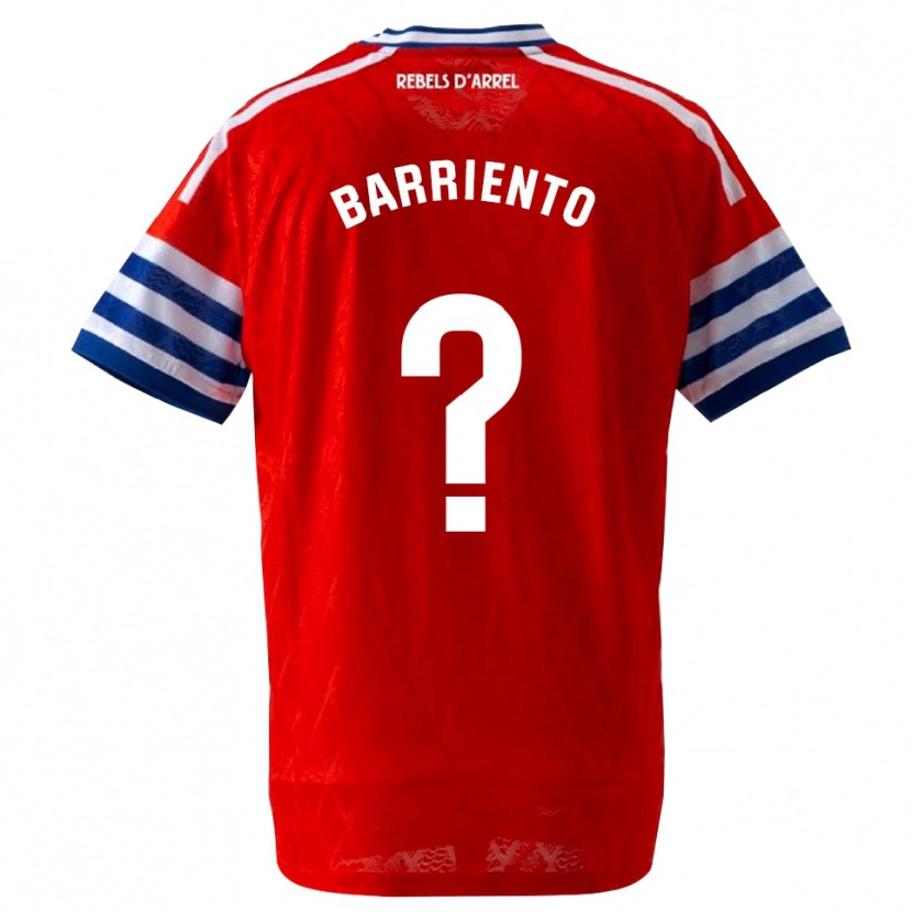 DanxenレディースDarek Barriento#0ロイヤルブルー 赤アウェイシャツ2026/27ジャージーユニフォーム