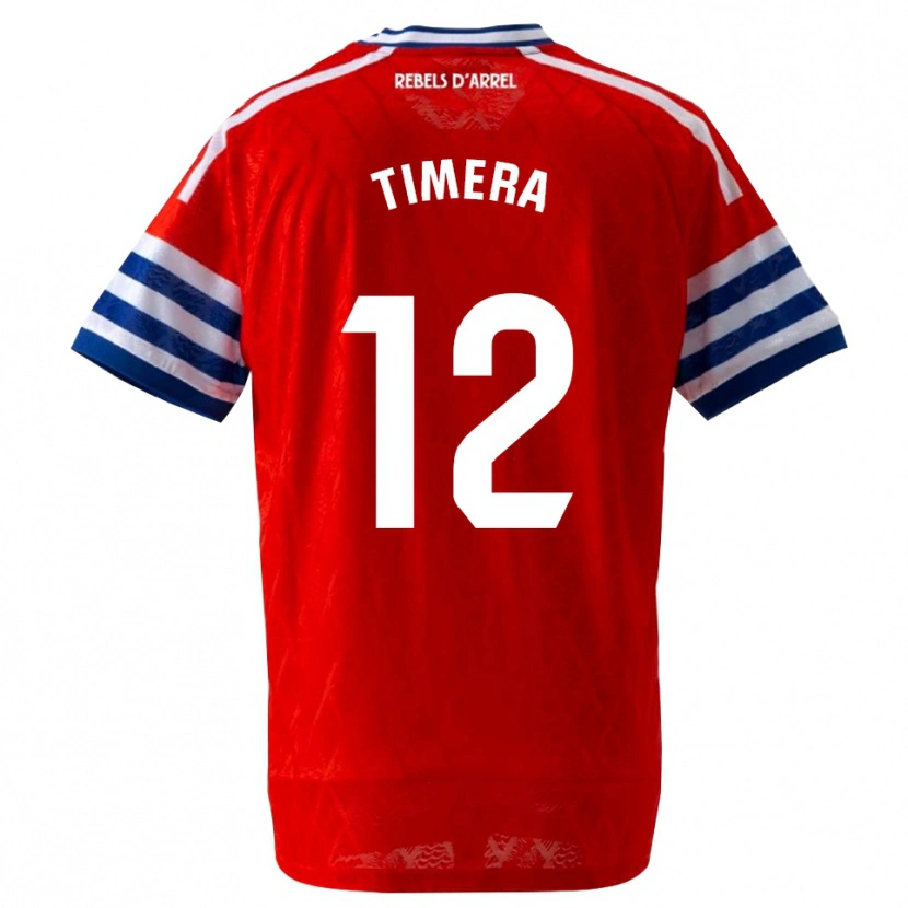 DanxenレディースAdama Timera#12ロイヤルブルー 赤アウェイシャツ2026/27ジャージーユニフォーム