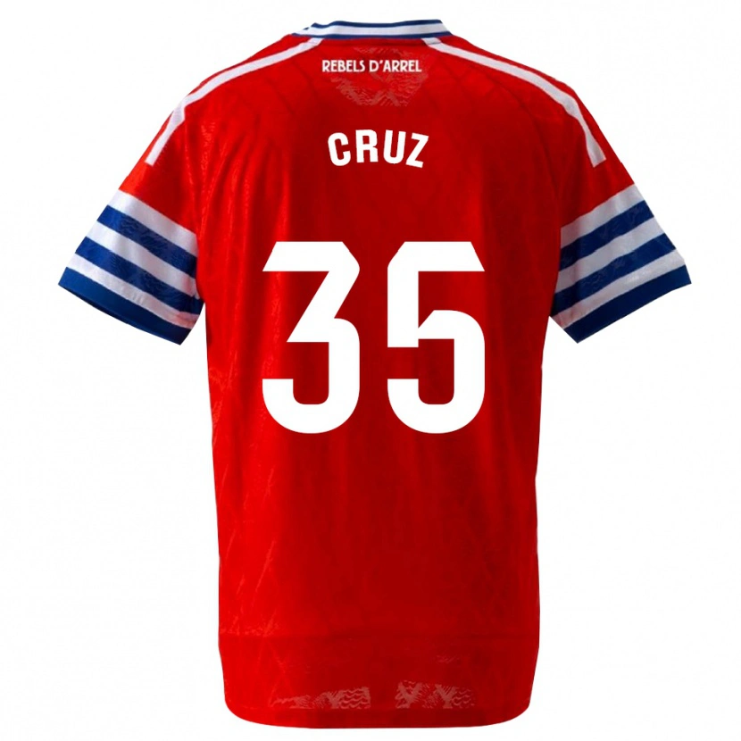 DanxenレディースDenis Cruz#35ロイヤルブルー 赤アウェイシャツ2026/27ジャージーユニフォーム
