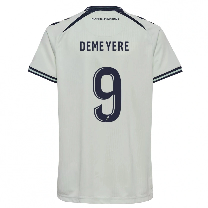 Danxenレディースシルケ・デメエール#9ミッドナイトブルー 白アウェイシャツ2026/27ジャージーユニフォーム