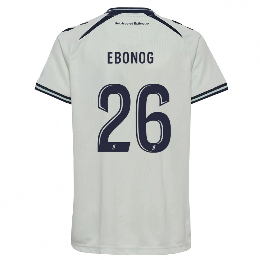 DanxenレディースSimon Ebonog#26ミッドナイトブルー 白アウェイシャツ2026/27ジャージーユニフォーム