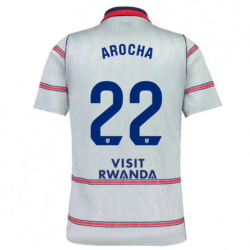 DanxenレディースSanti Arocha#22グレー 赤 ネイビーブルーサードユニフォームシャツ2026/27ジャージーユニフォーム