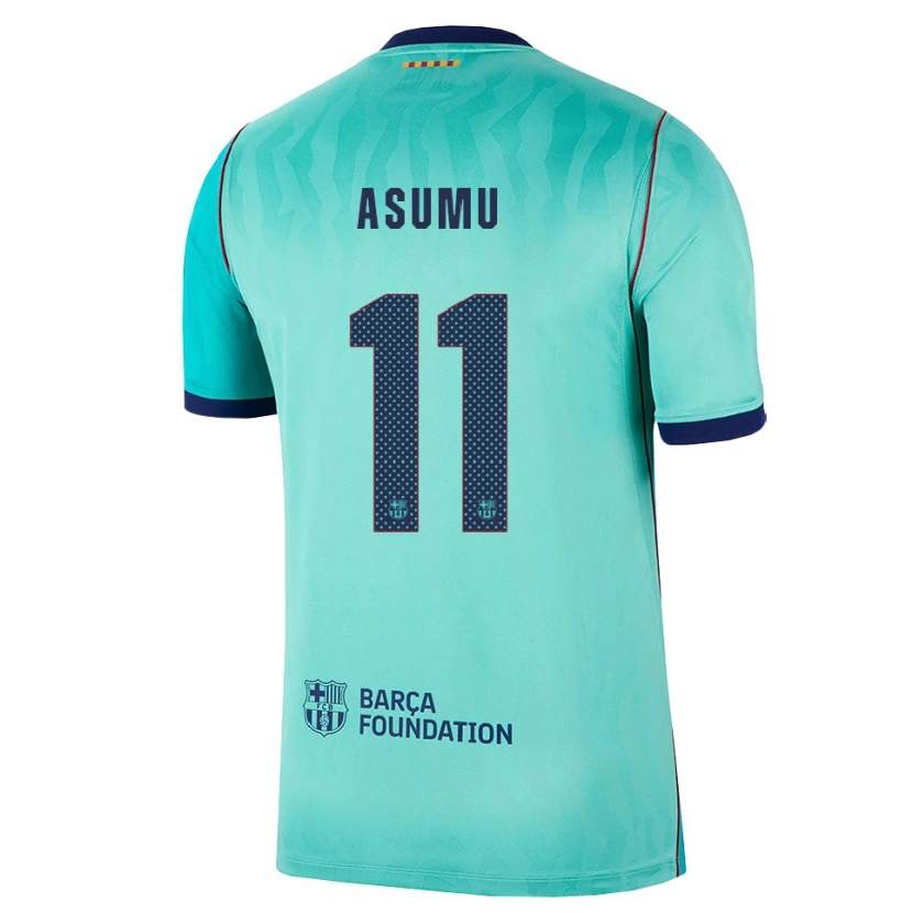 DanxenレディースHéctor Asumu#11アクア ダークターコイズ ロイヤルブルーサードユニフォームシャツ2026/27ジャージーユニフォーム