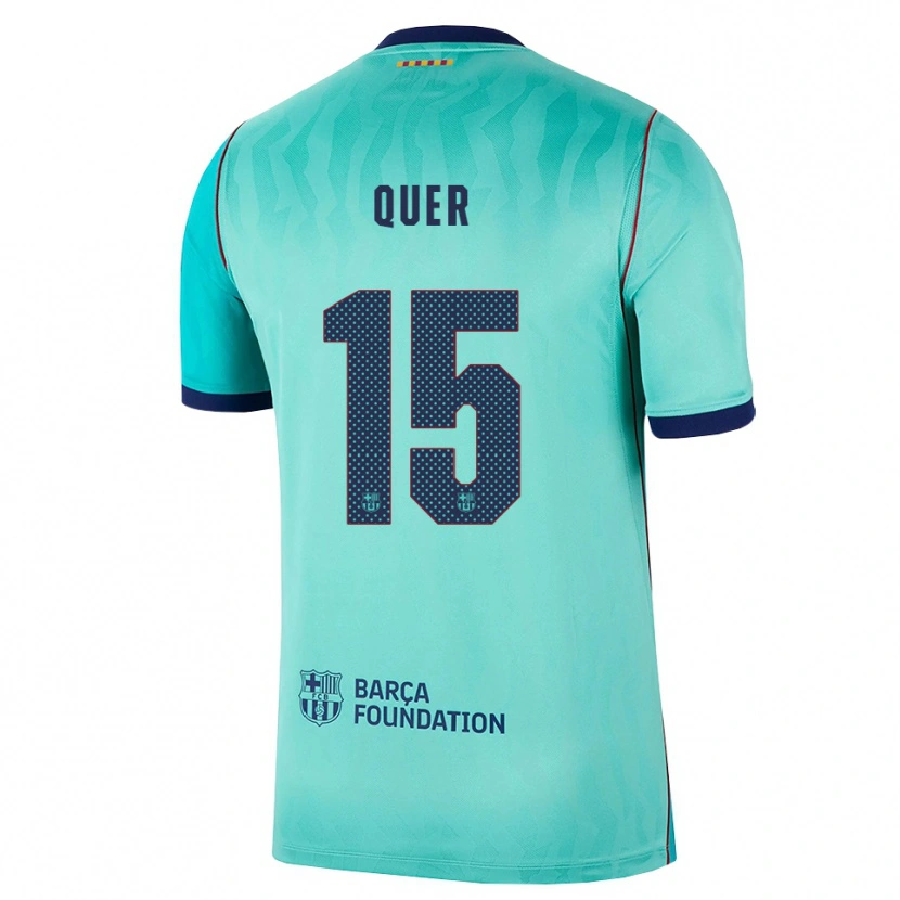 DanxenレディースIgnasi Quer#15アクア ダークターコイズ ロイヤルブルーサードユニフォームシャツ2026/27ジャージーユニフォーム