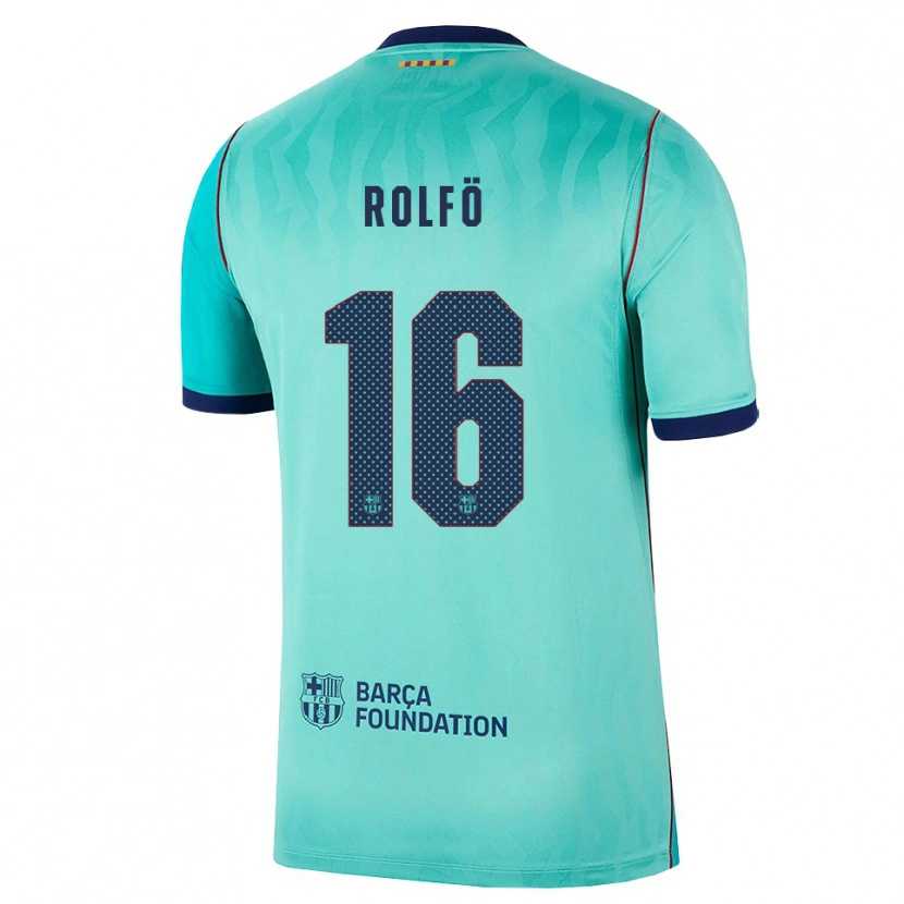Danxenレディースフリードリナ・ロルフォ#16アクア ダークターコイズ ロイヤルブルーサードユニフォームシャツ2026/27ジャージーユニフォーム