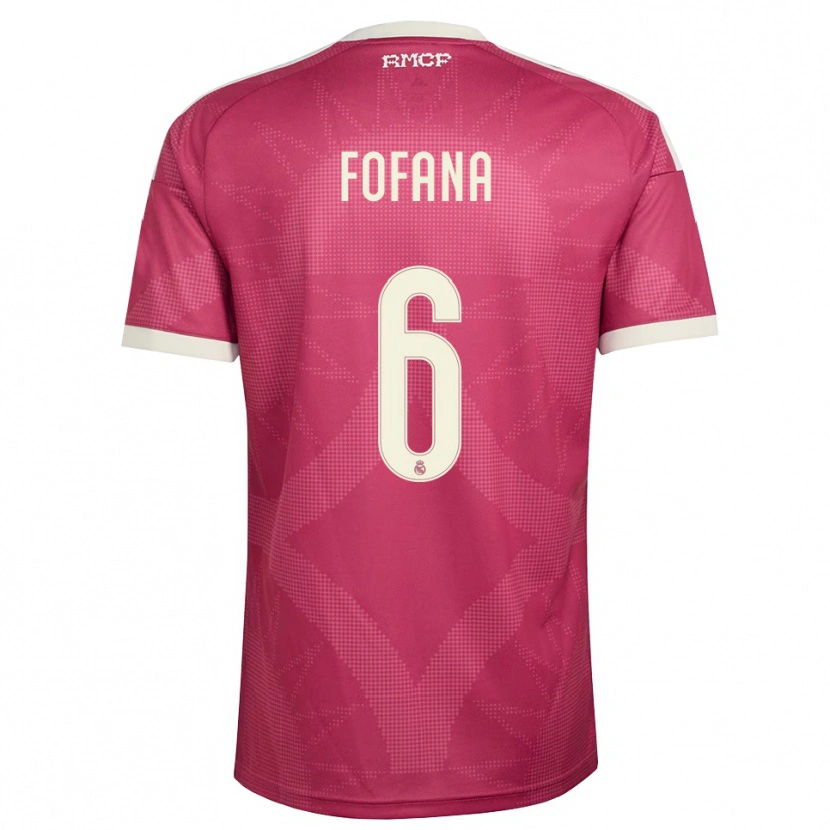 Danxenレディースシェリフ・フォファナ#6ペールバイオレットレッド 白サードユニフォームシャツ2026/27ジャージーユニフォーム