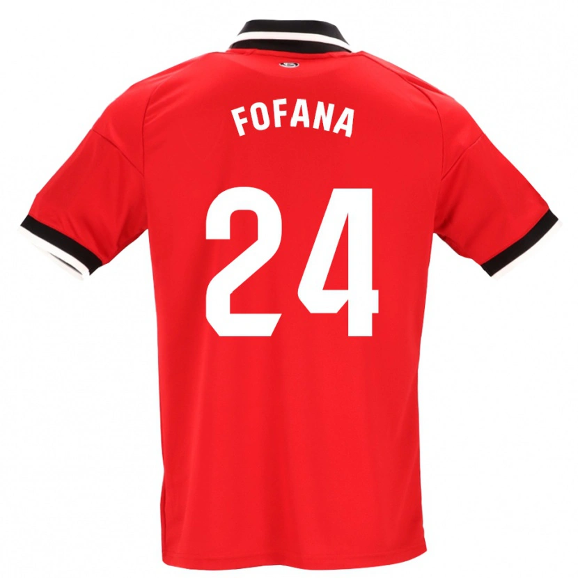 Danxenレディースユスフ・フォファナ#24黒白赤アウェイシャツ2026/27ジャージーユニフォーム