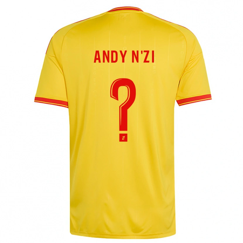 DanxenキッズChrist Andy N'zi#0金 オレンジ 赤ホームシャツ2026/27ジャージーユニフォーム