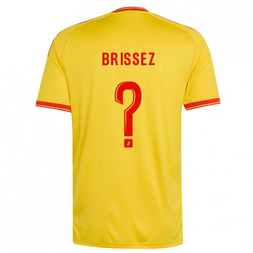 DanxenキッズBaptiste Brissez#0金 オレンジ 赤ホームシャツ2026/27ジャージーユニフォーム