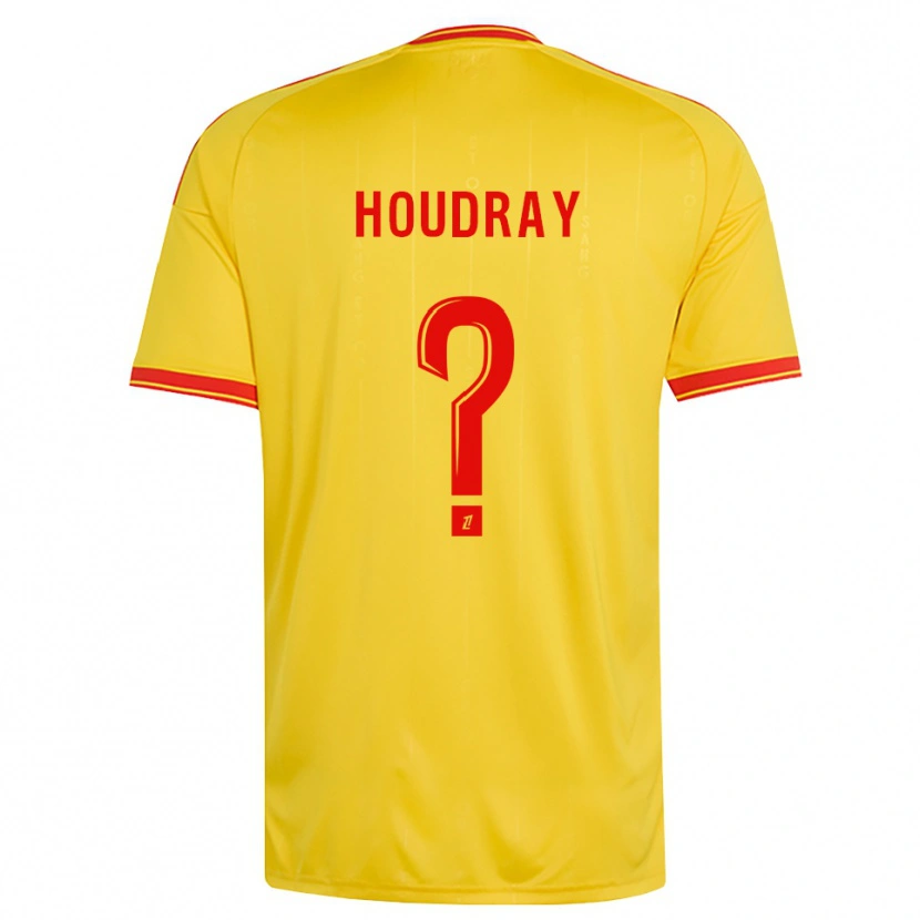 DanxenキッズLeyaan Houdray#0金 オレンジ 赤ホームシャツ2026/27ジャージーユニフォーム