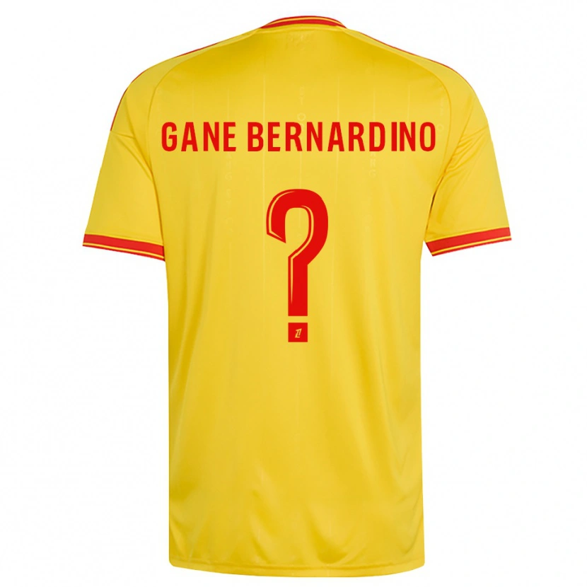 DanxenキッズNathanaël Gane Bernardino#0金 オレンジ 赤ホームシャツ2026/27ジャージーユニフォーム