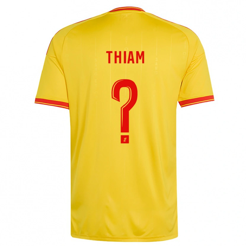 Danxenキッズママドゥ・ティアム#0金 オレンジ 赤ホームシャツ2026/27ジャージーユニフォーム