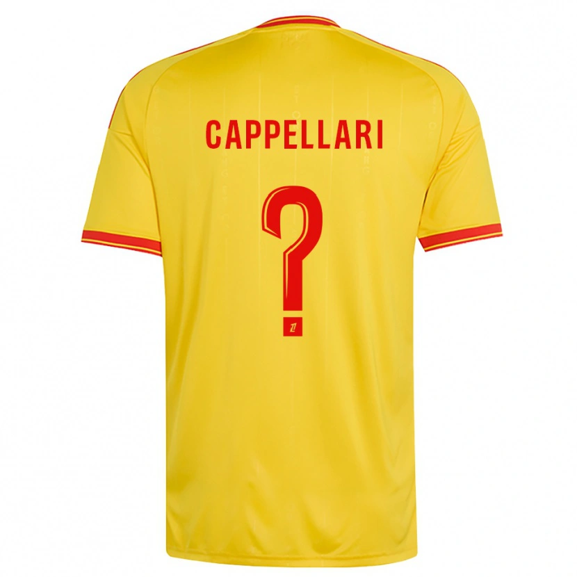 DanxenキッズJihan Cappellari#0金 オレンジ 赤ホームシャツ2026/27ジャージーユニフォーム