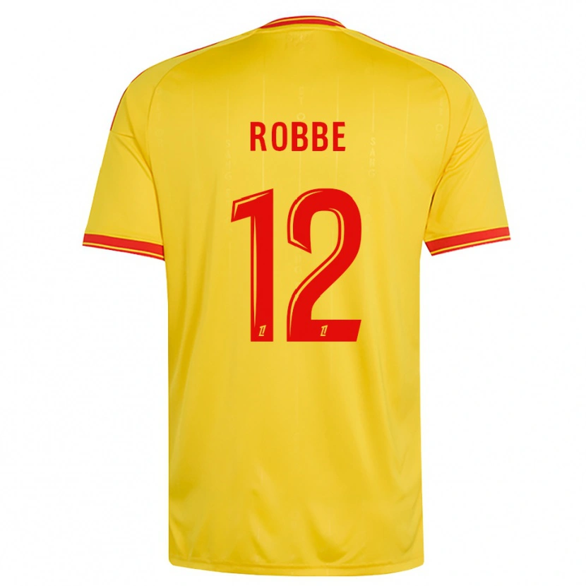 DanxenキッズLucas Robbe#12金 オレンジ 赤ホームシャツ2026/27ジャージーユニフォーム