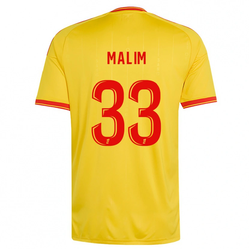 DanxenキッズYasmina Malim#33金 オレンジ 赤ホームシャツ2026/27ジャージーユニフォーム