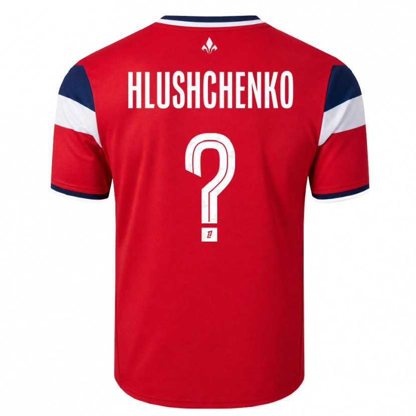 DanxenキッズInna Hlushchenko#0赤 白 ロイヤルブルーホームシャツ2026/27ジャージーユニフォーム