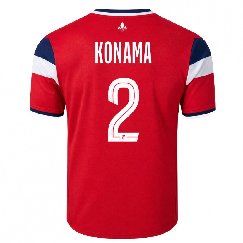 DanxenキッズOwen Konama#2赤 白 ロイヤルブルーホームシャツ2026/27ジャージーユニフォーム