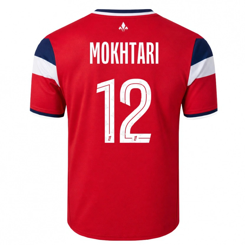 DanxenキッズBrahim Mokhtari#12赤 白 ロイヤルブルーホームシャツ2026/27ジャージーユニフォーム