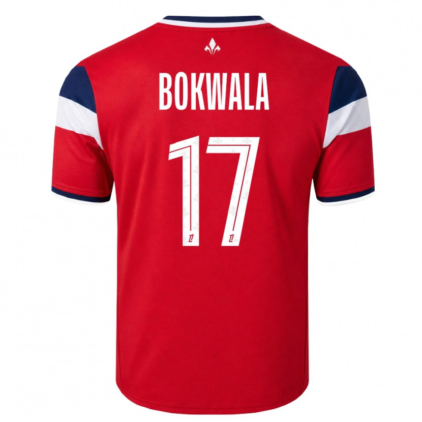 DanxenキッズBéni Bokwala#17赤 白 ロイヤルブルーホームシャツ2026/27ジャージーユニフォーム