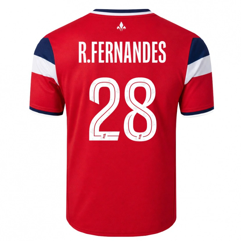 Danxenキッズラファエル・フェルナンデス#28赤 白 ロイヤルブルーホームシャツ2026/27ジャージーユニフォーム
