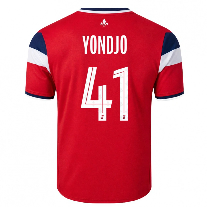 DanxenキッズAngel Yondjo Matah#41赤 白 ロイヤルブルーホームシャツ2026/27ジャージーユニフォーム
