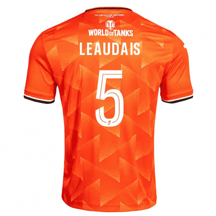 DanxenキッズLucas Leaudais#5オレンジ 白 黒ホームシャツ2026/27ジャージーユニフォーム